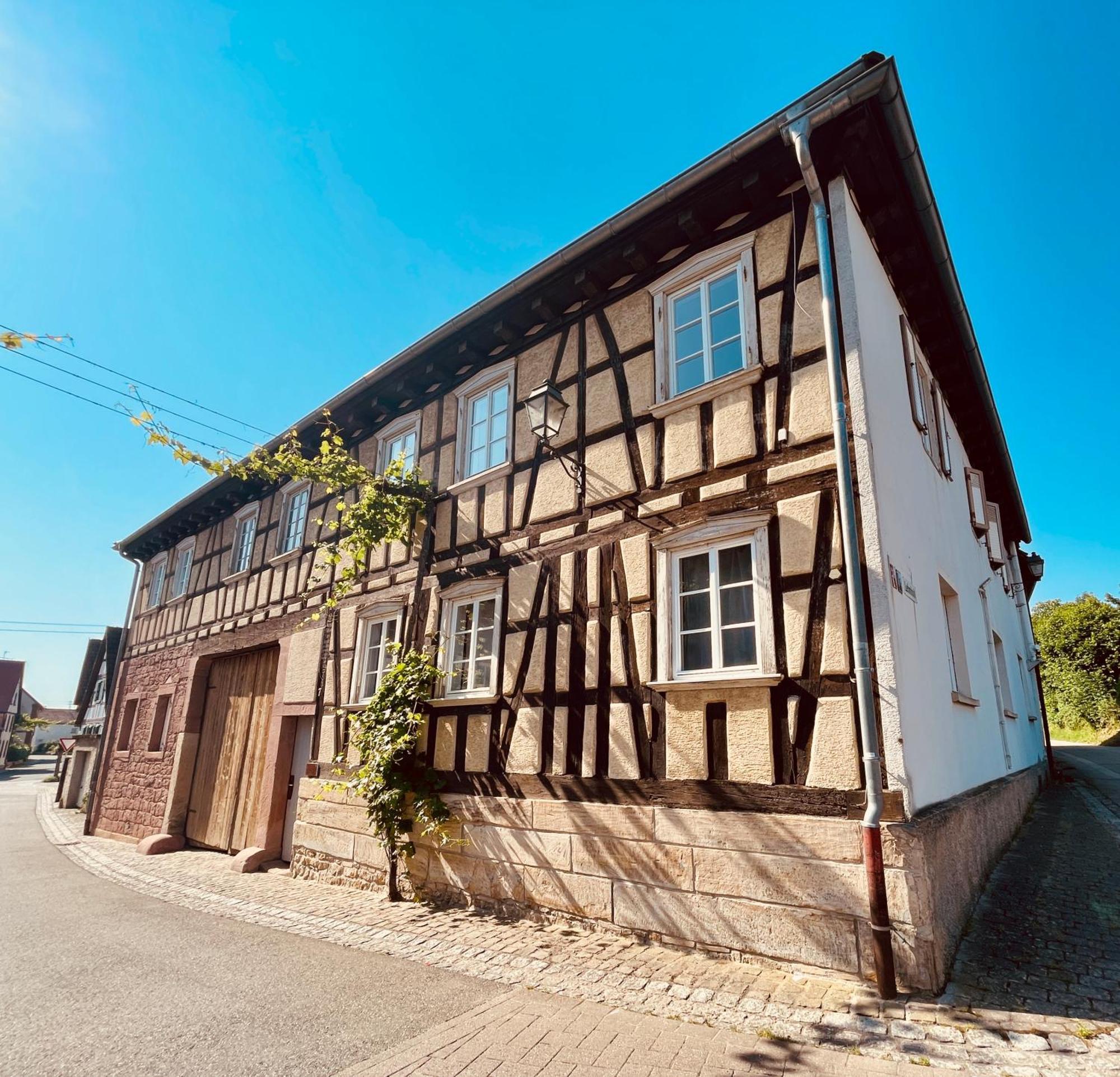 Auszeit - Historisches Ferienhaus In Der Suedpfalz Dierbach Eksteriør bilde